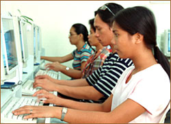 Computer training at SHAPII Foundation